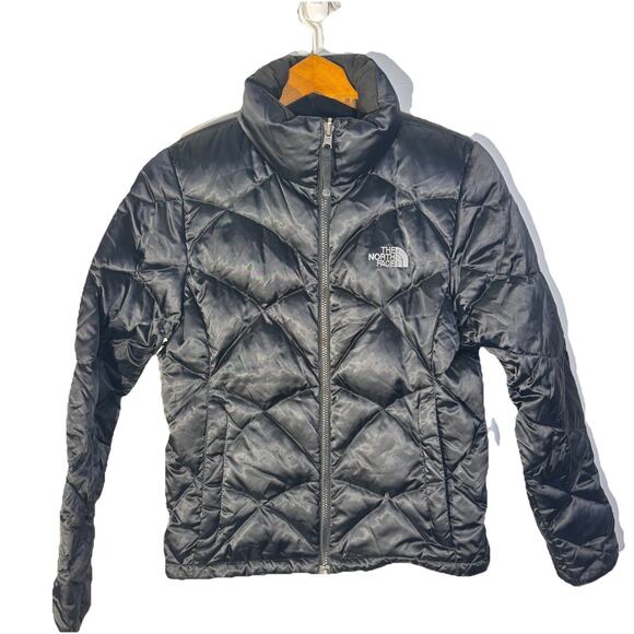 THE NORTH FACE Aconcagua Jacket Women's S 550 Fill TNF Black Outdoor Goose Down - Picture 1 of 10